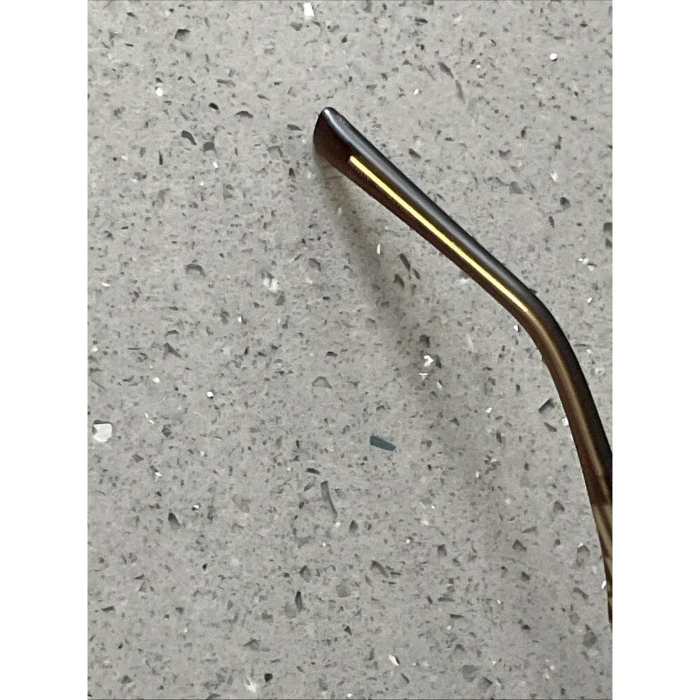 Easy Clip EC 219 Brown Eyeglasses Frames ONLY 52-19-140 10 w clip on rectangle